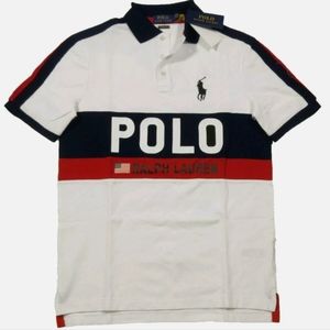Polo Ralph Lauren Men's Big Pony Polo US Flag Shirt